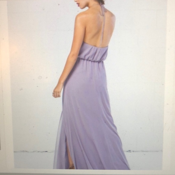 WTOO - Keyhole Halter Chiffon Gown - Picture 4 of 4